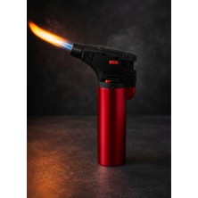 İtalyano Italyano Kırmızı Pürmüz & Torch Çakmak – Nargile & Kamp – Doldurulabilir – Ayakta Durabilir