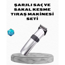 İsmiyle Al Profesyonel Şarjlı Saç ve Sakal Kesme Makinesi – Paslanmaz Çelik Bıçaklı, Ergonomik ve Sess