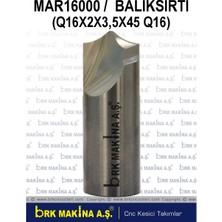 Brk 16 mm Balık Sırtı Karbür Freze