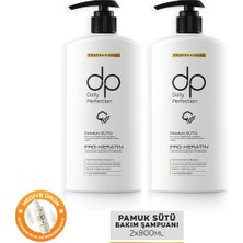 Dp Daily Perfection Şampuan Pamuk Sütü 800 ml X 2 Adet