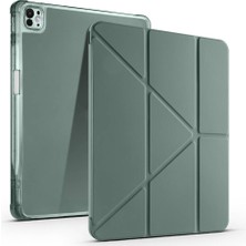 Roketcim iPad Pro 13 2024 Kılıf Tri Folding Kalem Bölmeli Standlı Kılıf