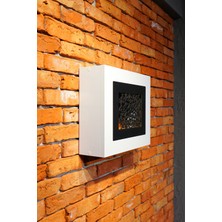 Feyza Design Şık Siyah Modem Saklama Kutusu Kapaklı, 33X38X12 Cm, Motifli