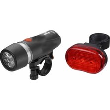 Monero Rectus USB Şarjlı Bisiklet Far + Stop Seti Uzun Pil Ömrü ile Ledli ve Çakarlı