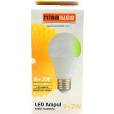 Go İthalat 9+2W E27 Beyaz-Yeşil LED Ampul (5517)