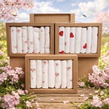 Bebelio %100 Coton 7li Bebek Ağız Silme Mendili Yeni Sezon 3 Lü Paket