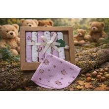 Bebekino %100 Coton 7li Bebek Ağız Silme Mendili 06