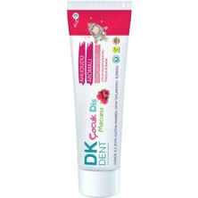 Dermokil DK Dent Ahududu Aromalı Çocuk Diş Macunu 50 ml Fırça ile Çocuklar İçin Özel Temizlik