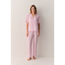 Suwen Cute Gömlek Yaka Pijama Takımı