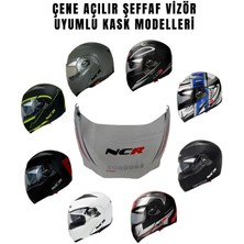 NCR Çene Açılır Kask Vizör Camı (Saydam)