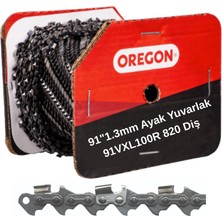 Oregon 91" 1,3mm Ayak Yuvarlak 91VXL100R 820 Diş Top Testere Zinciri