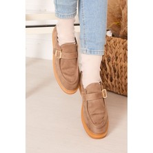 SRC Tek  Tokalı  Casual  Ayakkabı Vizon