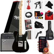 Midex TLX-50BK-50AMP Tele Kasa Maple Klavye 2 Single-Coil 50W Amfili Elektro Gitar