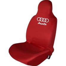 Antwax Audi A6 Penye Oto Koltuk Kılıfı - Marka Logo Baskılı - Kırmızı