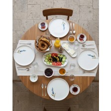 Kütahya Home  Herbal Porselen Kahvaltı Takımı 22 Parça 6 Kişilik - Modern Tasarım