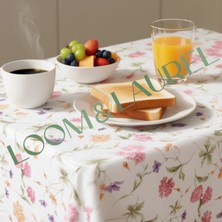 Loom & Laurel Baskılı Yıkanabilir Masa Örtüsü Mutfak Bahçe Piknik Masa Örtüsü
