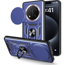 Roketcim Honor X9C Kılıf Magnetik Standlı Kamera Korumalı Sürgülü Vega Kapak