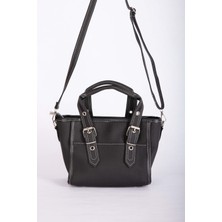 DMC Klasik Tokalı El & Omuz Çantası Siyah