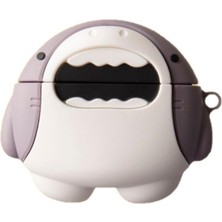 Mi7a Airpods 4. Nesil Uyumlu Shark Figürlü Koruyucu Kılıf