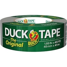 Duck Orijinal Ördek Bandı Kanal Bandı, 1 Paket 1,88 Inç x 45 Yard Gümüş,  Gri