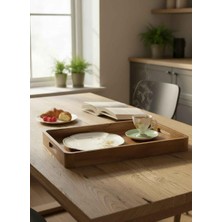 Rossev Dikdörtgen Akasya Tepsi 39X28CM