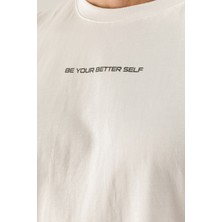 Airlife Better Self Derin Kol Ağızlı ve Pamuklu Erkek Atleti Beyaz