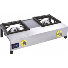 İdeal Çelik Kısa Ayak Lokanta Ocak 2 Li