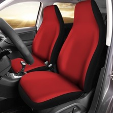 Antwax Ford Fiesta Araca Özel Oto Koltuk Kılıfı Pro - Baskısız - Kırmızı