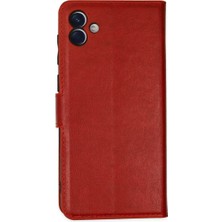 Epilons Galaxy A04 Kılıf S Kapaklı Kılıf - Kırmızı