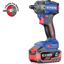 Exen En 234 Sm - 21V 4AH 1/2 Soket 350 Nm. Kömürsüz Şarjlı Somun Sökme