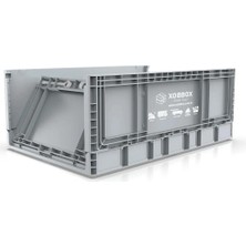 XOBBOX XF50G / Katlanır Saklama Kutusu / Folding Storage Box / Gri 50 LT (Adet Satış Fiyatı)