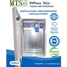 MTSevcharger 7 Kw 60 40 20 cm Kombinasyon Kutusu Panosu Seyyar Taşınabilir Elektrikli Araç Şarj Cihazı Tesla Mavi Adaptör Uyumlu