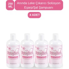 EŞARPUAN 4'lü Dev İpek Şal Eşarp Şampuanı Anında Leke Çıkarıcı Solüsyon Set (4 ADET)