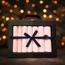 Caramell My Baby Kumsal Coton 7li Bebek Ağız Silme Mendili Yeni Sezon Mini Dantel 1894 pembe