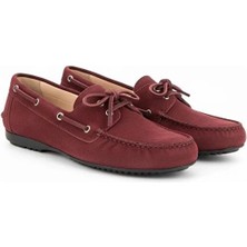 Ne&Ve Shoes Süet Hakiki Deri Kadın Bağcıklı Loafer Ayakkabı