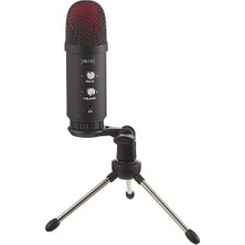 Rm-10 LED Işıklı Gaming Echo/ses Ayar/mute Butonlu Kulaklık Girişli USB Girişli Mikrofon