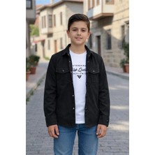 Pina Kids Erkek Çocuk Çıtçıtlı Gömlek Tişört Üst Takım