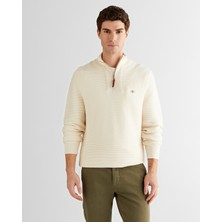 Gant Erkek Krem Regular Fit Yarım Fermuarlı Triko 8925348T.130