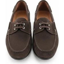 Ne&Ve Shoes Süet Hakiki Deri Kadın Bağcıklı Loafer Ayakkabı