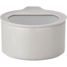 Feyza Design Buz Beyaz Seramik Saklama Kabı 1000ML, Şık ve Kullanışlı Tasarım