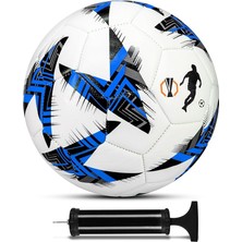 Futbol Topu Europe Ligi Pompalı Set Dayanıklı Sert Zemin Halı Saha Futbol Topu 100