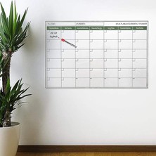 Yapışkanlı Bir Aylık Program Planlayıcı Akıllı Statik Duvar Takvimi 1. Sınıf Kalite 85X56 cm