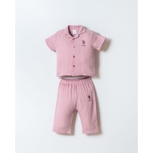 USB2978 - Somon - U.s.polo Assn. Kız Bebek Gömlek Pijama Takımı