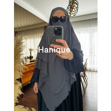 Hanique Füme Şifon  Sufle Hazır Düz Şal Kaymaz Hafif Dökümlü Günlük Özel Gün