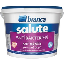 Bianca Salute - Antibakteriyel Saf Akrilik Yarı Mat Boya 2,5litre