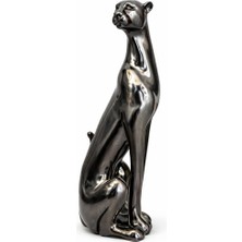 Noya Lighting Dekoratif Objeler - Modern Dekor Ürünleri -Kedi Figürü - Kedili Biblo - Metal Lüks Dekoratif 45CM