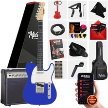 Midex TLX-50BL-30AMP Tele Kasa Maple Klavye 2 Single-Coil 30W Amfili Elektro Gitar