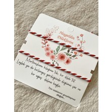 IRONMOON 2'li Marteniçka Kırmızı Beyaz Ip Dilek Bilekliği