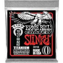 Ball Sıska Üst/ağır Alt Slinky Kaplamalı Titanyum Rps Elektro Gitar Telleri, Ölçü 10-52