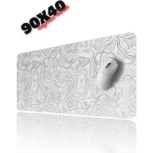 Miaxtreme White Contour Speed Hızlı Yüzey Kaymaz Taban Gaming Oyuncu Mouse Pad Oyuncu Gaming Mousepad