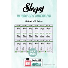 17'li Sleepy Gece Natural 16'lı Hijyenik Ped ve Rosie Oda Kokusu